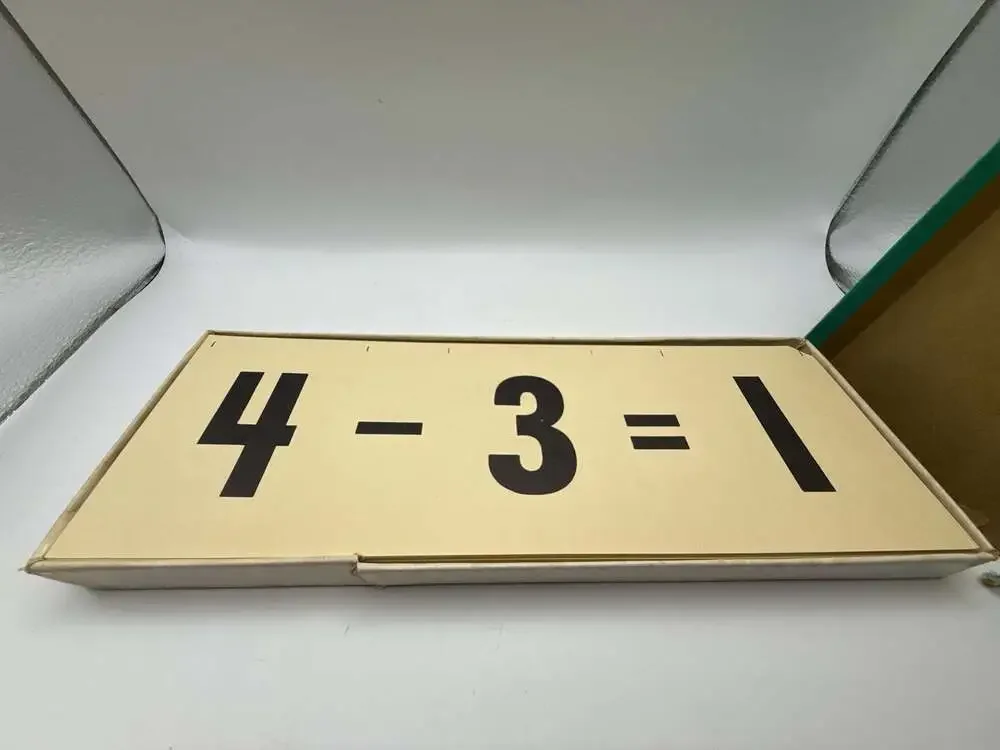 Vintage 1963 Ideal School Supply Co. New Math Relationship